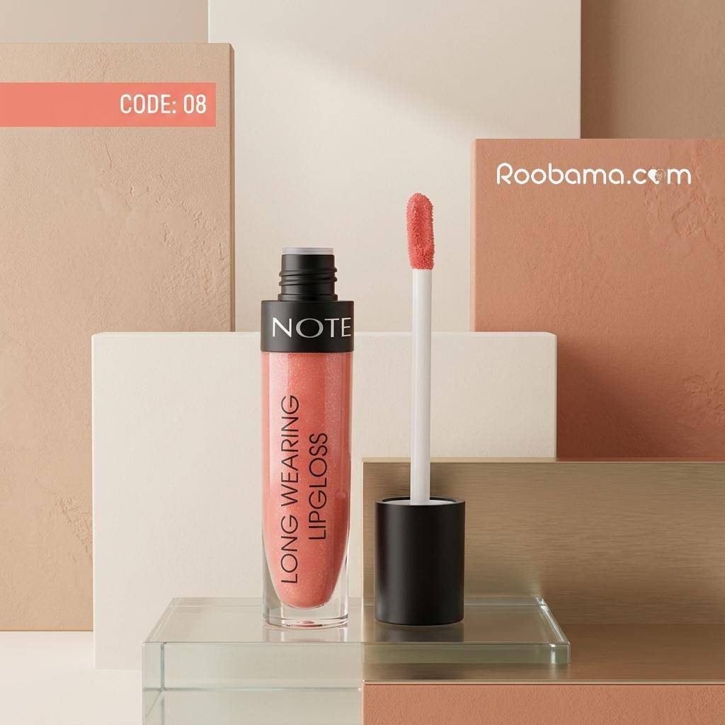 خرید رژلب مایع بادوام نوت مدل Long Wearing Lipgloss  کد 08 از نمایندگی