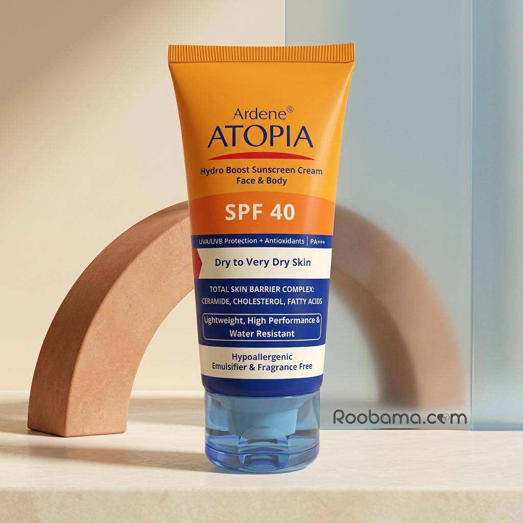 • کرم ضد آفتاب آردن آتوپیا SPF 40 مناسب پوست dry to very dry skin