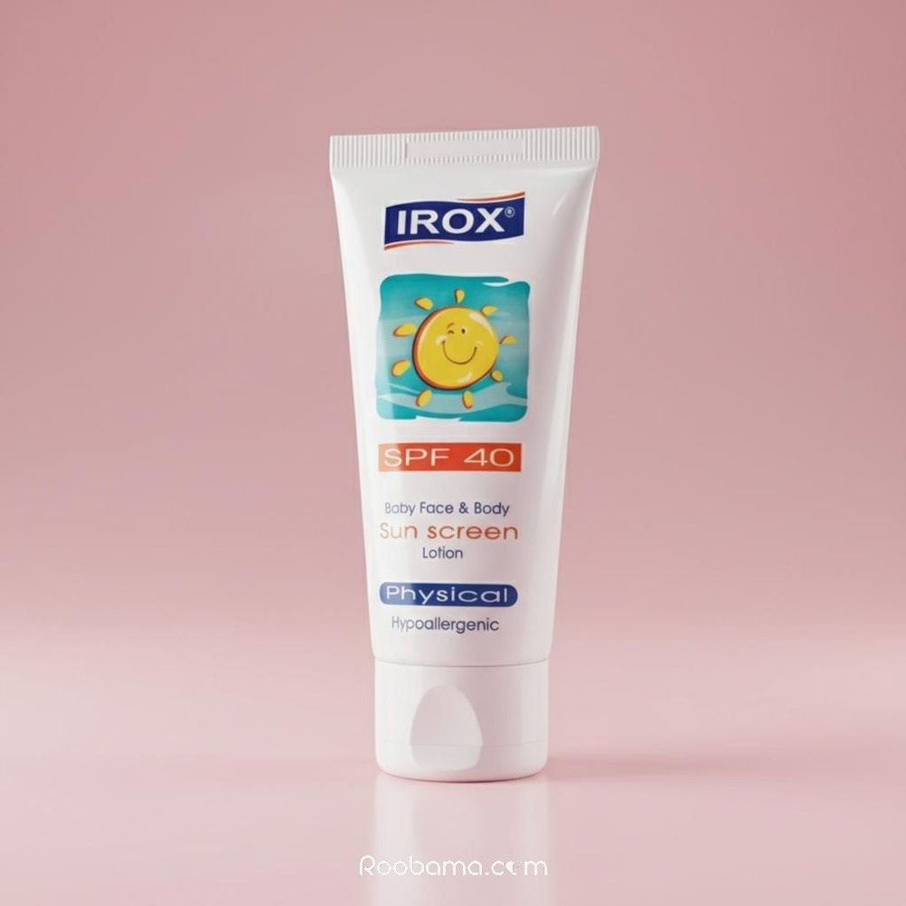 ضد آفتاب کودک ایروکس SPF40 مناسب صورت و بدن کودک محافظت کامل در برابر آفتاب بدون حساسیت