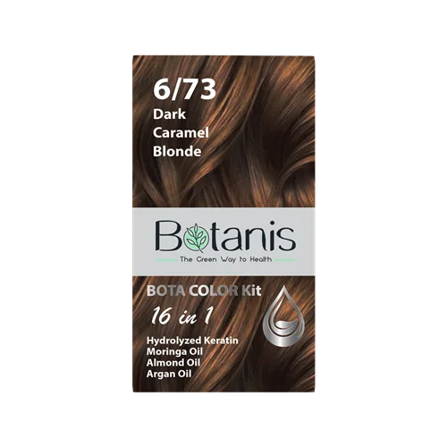 کیت رنگ مو بوتانیس کد 6/73 Dark Caramel Blonde