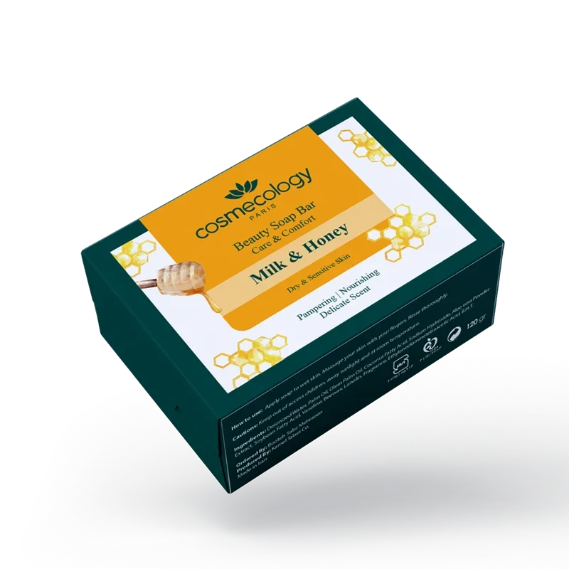 صابون شیر و بادام و عسل کاسمکولوژی حجم 120 گرم