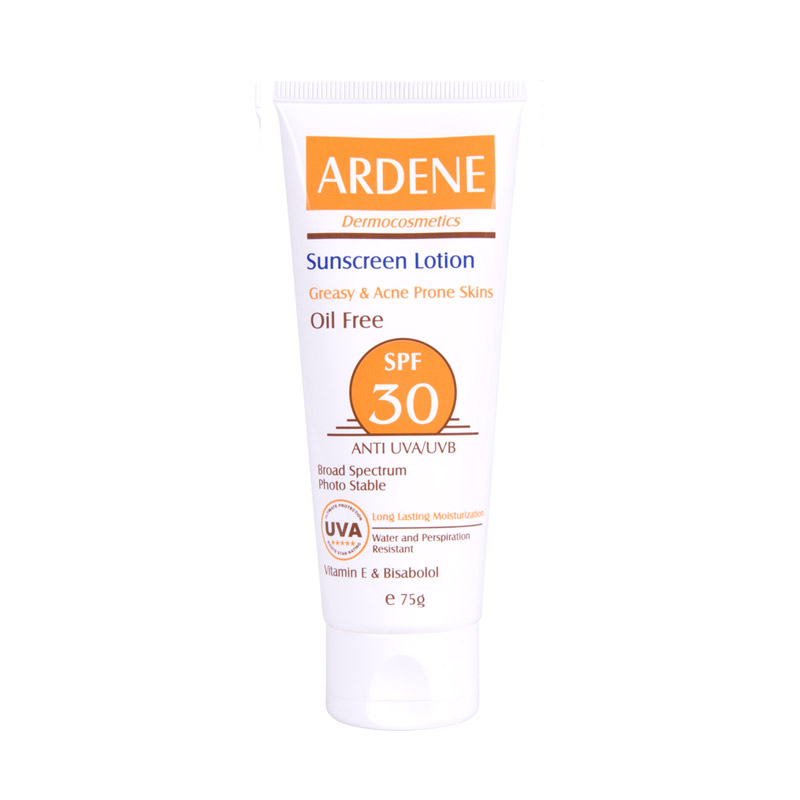 لوسیون ضدآفتاب آردن SPF30 فاقد چربی حجم 75 گرم