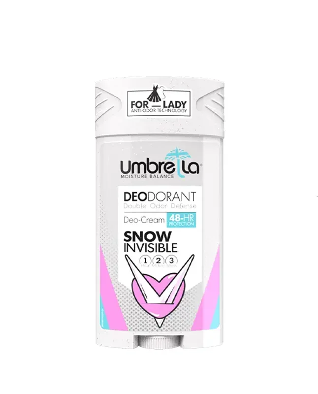 استیک دئودورانت زنانه آمبرلا مدل SNOW اسنو سفید ۹۰ میلیلیتر