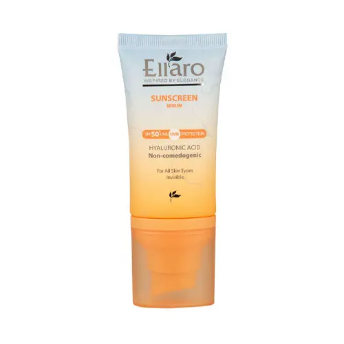 سرم ضد آفتاب SPF50 الارو بی رنگ حجم 40 میلی‌لیتر
