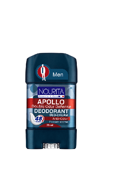استیک کرمی ضدتعریق مردانه نوریتا Nourita  مدل Apollo حجم 75 میلی‌لیتر