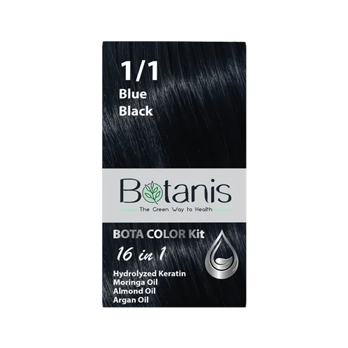 کیت رنگ مو بوتانیس کد 1/1 Blue Black