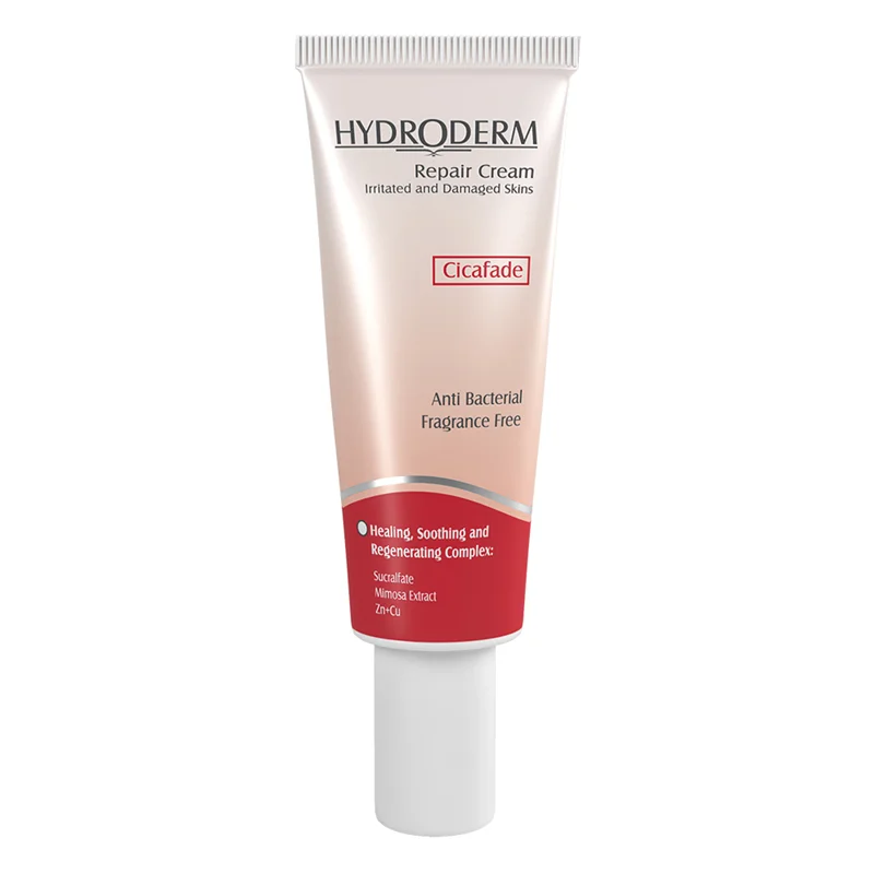 کرم ترمیم کننده هیدرودرم مدل irritated and damaged skins وزن 30 گرم