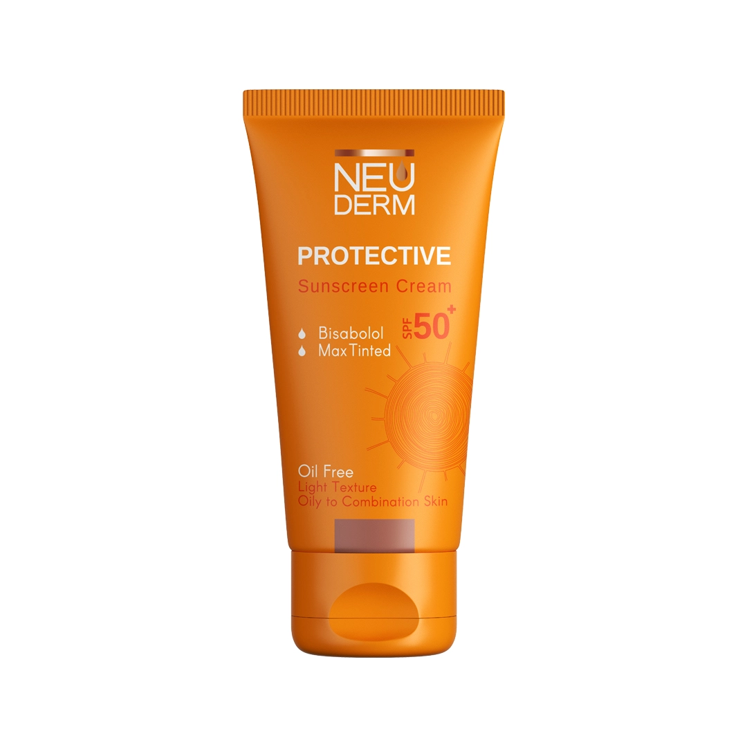 ضدآفتاب فاقد چربی spf50 هایلی پروتکتیو نئودرم Max Tinted حجم 50 میلی‌لیتر