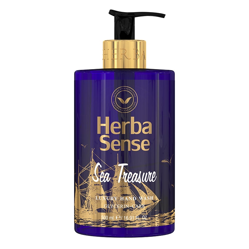 مایع دستشویی هرباسنس مدل Sea Treasure  حجم ۵۰۰ میلی‌لیتر