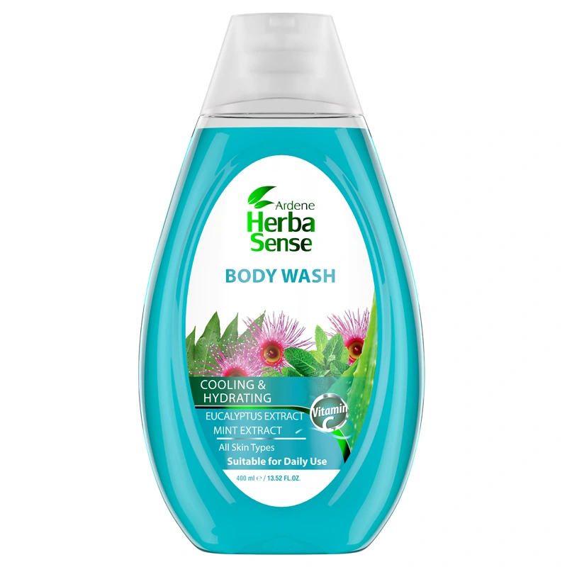 شامپوبدن خنک‌کننده پوست آردن هرباسنس حجم 400 میلی‌لیتر