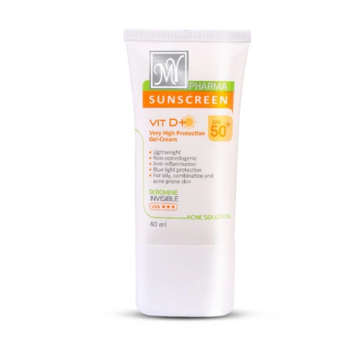 کرم ژل ضد آفتاب آکنه سلوشن فاقد چربی مای فارما با SPF50+ حجم 40 میلی لیتر