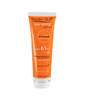 کرم ضدآفتاب رنگی SPF63 دکتر ژیلا مناسب انواع پوست وزن 50 گرم