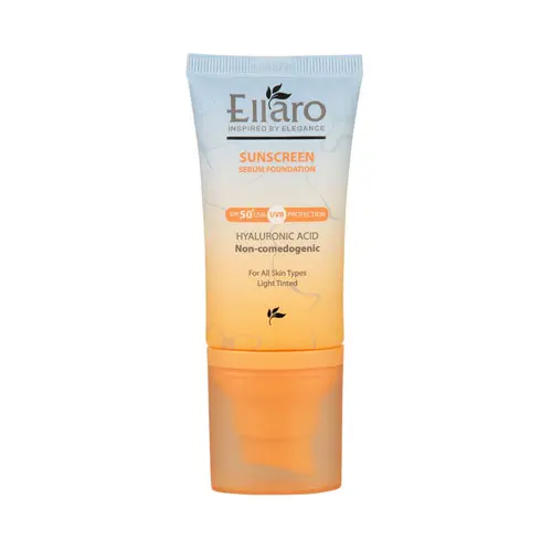 سرم ضد آفتاب SPF50 الارو رنگی روشن حجم 40 میلی‌لیتر