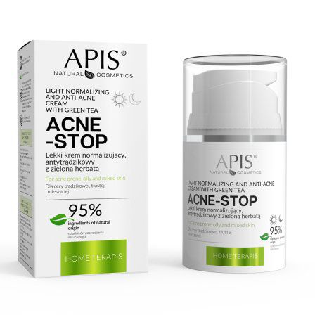 کرم ضد آکنه ، ضدلک و روشن‌کننده APIS مدل Acne-Stop حجم 50 میلی‌لیتر