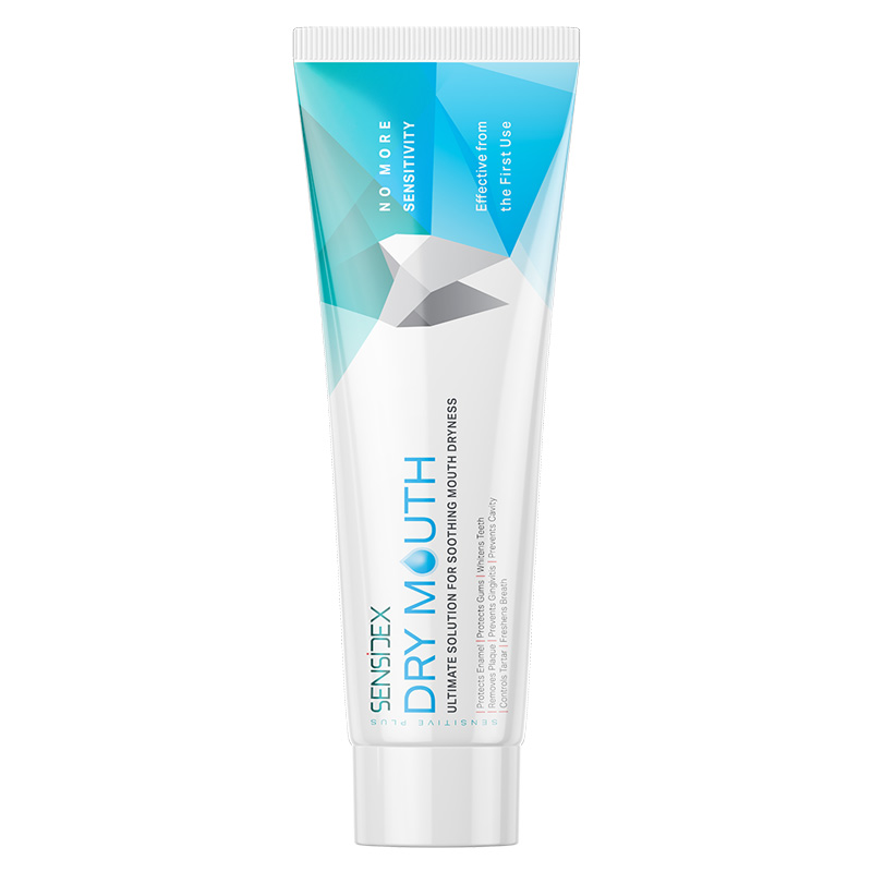 خمیردندان ژله ای کامل سنسیدکس حاوی هیالورونیک اسید مدل Dry Mouth وزن 100 گرم