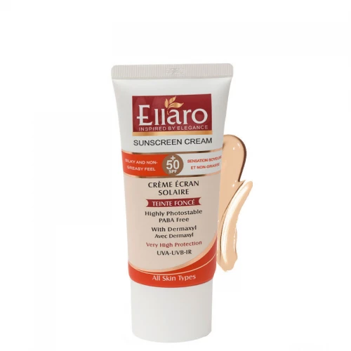 کرم ضدآفتاب الارو SPF50 مناسب انواع پوست بژطبیعی حجم 50 میلی‌لیتر