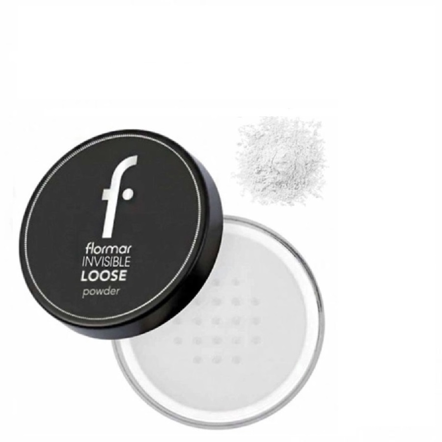 پودر بیک تثبیت‌کننده آرایش فلورمار Flormar  Invisible loose وزن 18 گرم