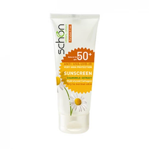 کرم ضد آفتاب رنگی (بژ)SPF50 شون با عصاره بابونه حجم 50 میلی‌لیتر
