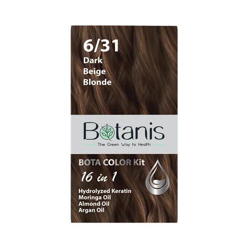 کیت رنگ مو بوتانیس کد 6/31 Dark Beige Blonde