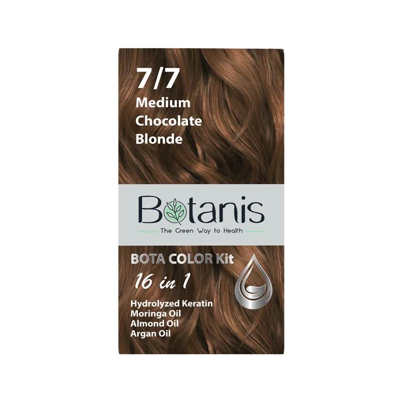 کیت رنگ مو بوتانیس کد 7/7 Medium Chocolate Blonde